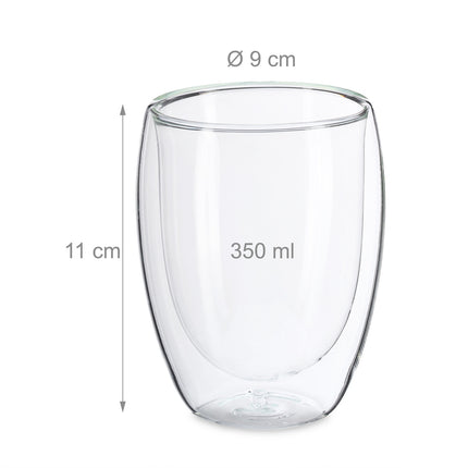 Sklenice na latte macchiato s dvojitou stěnou, 350 ml