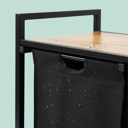 Laundry Sorter with 3 Removable Bags and Shelf
