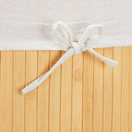 Laundry basket corner bamboo