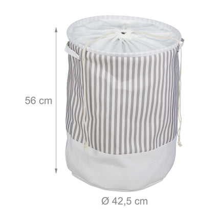 Laundry basket fabric with stripes