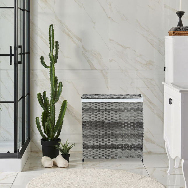 Laundry basket in rattan look 110 L
