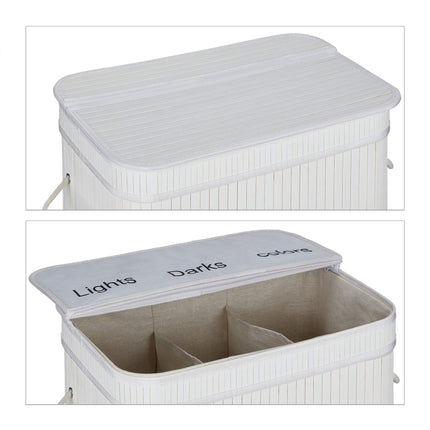 Laundry sorter in bamboo