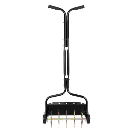 Lawn Aerator, 18-Inch Push Spike Roller, 40 lb Capacity