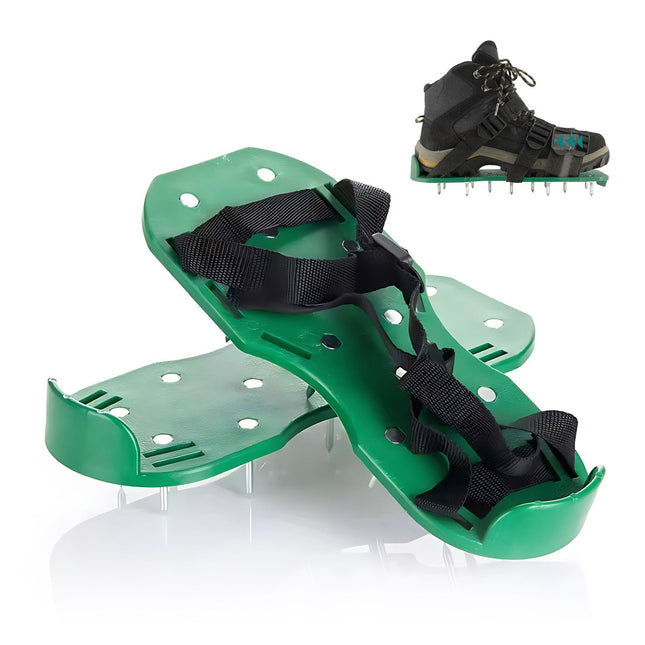 Lawn Aerator Shoes – Adjustable, One-Size, 13 Spikes