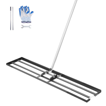 Lawn Leveling Rake, 48x10 in Plate, 83.9 in Handle