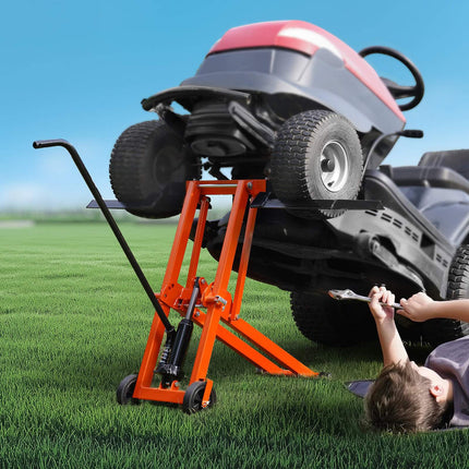 Lawn Mower Lift, Hydraulic Jack, 500 lb, Adjustable