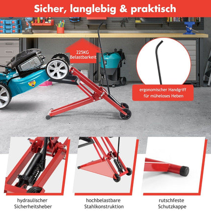 Zvedák na zahradní traktor, nosnost 227 kg, nastavitelná výška