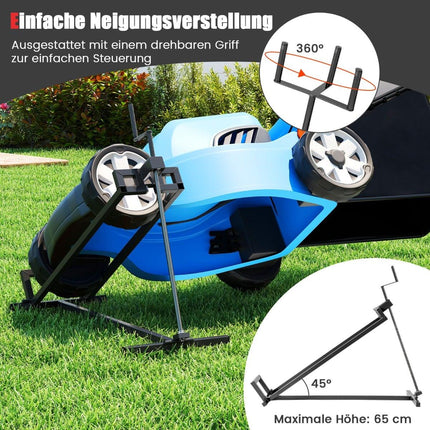 Zvedák na zahradní traktor, nastavitelný, nosnost 400 kg, skládací