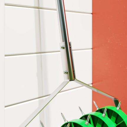 ruční provzdušňovač trávníku, šířka 45 cm, 30 železných hrotů