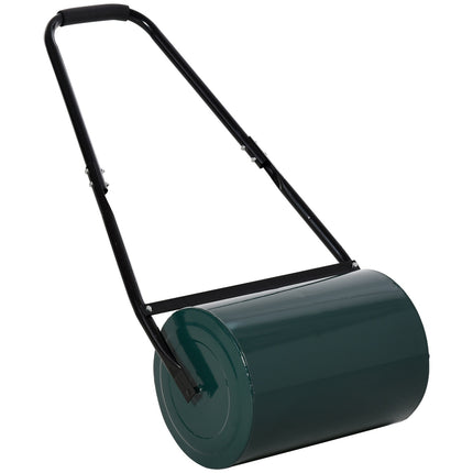 Zahradní válec s U-rukojetí, průměr 31 cm, kov, zelený
