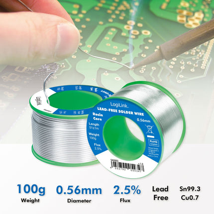 Bezolovnatá pájka 0.56mm 100g