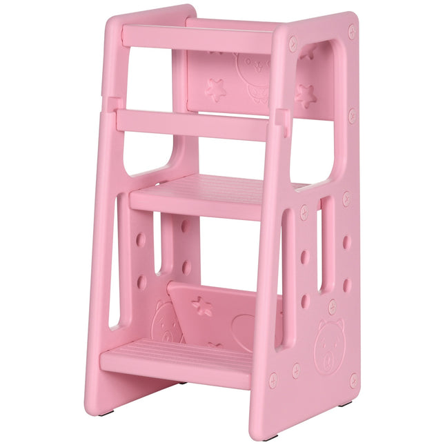 Montessori učící věž, schůdek, výškově nastavitelná, HDPE