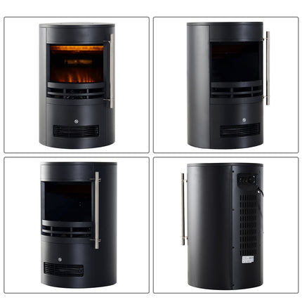 Electric stove, Flame effect, 900/2000W, 41x41x64.5cm