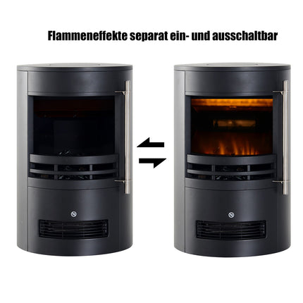 Electric stove, Flame effect, 900/2000W, 41x41x64.5cm