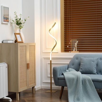 Spirálová LED stojací lampa teplá bílá, vodotěsná, 10W