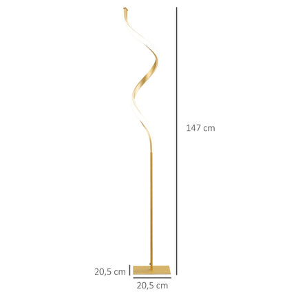 Spirálová LED stojací lampa teplá bílá, vodotěsná, 10W