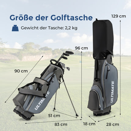 Kompletní pánská sada golfových holí pro leváky s bagem