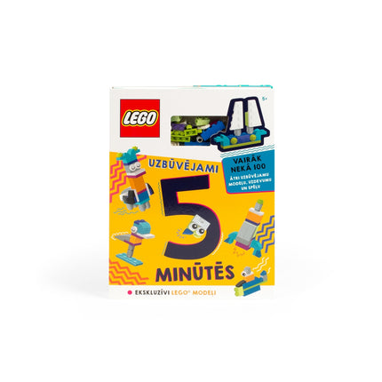 Kniha aktivit Lego Iconic „5-Minute Builds“ – lotyština