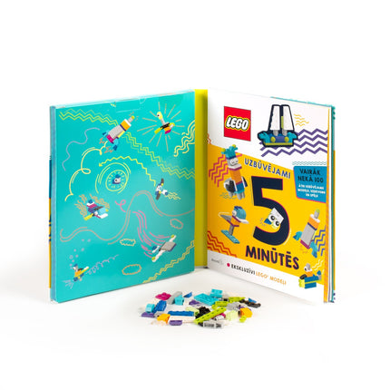 Kniha aktivit Lego Iconic „5-Minute Builds“ – lotyština