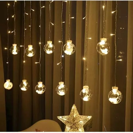 Lichtervorhang 108LED USB warmweiß KŚ19736