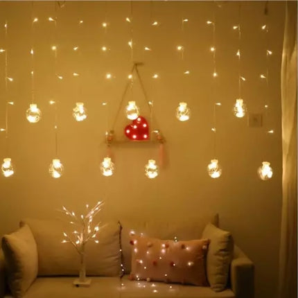 Lichtervorhang 108LED USB warmweiß KŚ19736