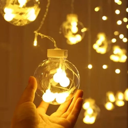 Lichtervorhang 108LED USB warmweiß KŚ19736