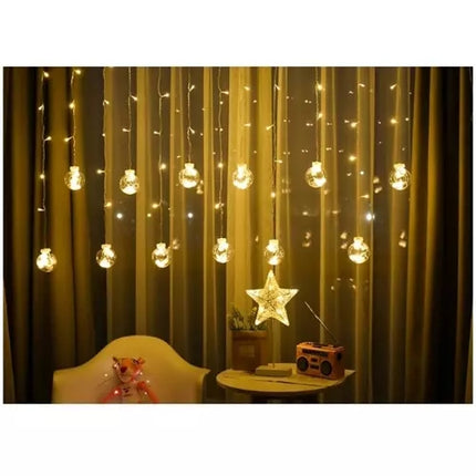 Lichtervorhang 108LED USB warmweiß KŚ19736