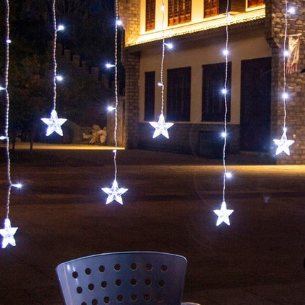 Světelný závěs 108 LED, studená bílá, 31V KŚ11322