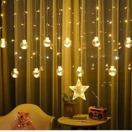 Světelný závěs 108 LED, teplá bílá, 31V KŚ11346