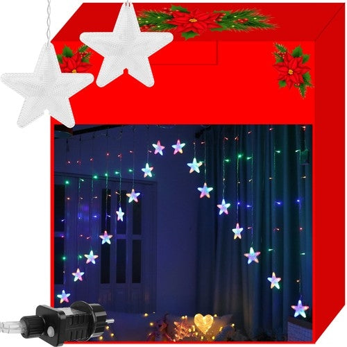 Světelný závěs 136 LED, vícebarevný, 31V KŚ11336