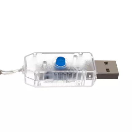 Světelný závěs 138 LED USB, teplá bílá, KŚ19750