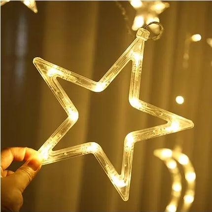Light curtain 138 LED USB - warm white KŚ19758