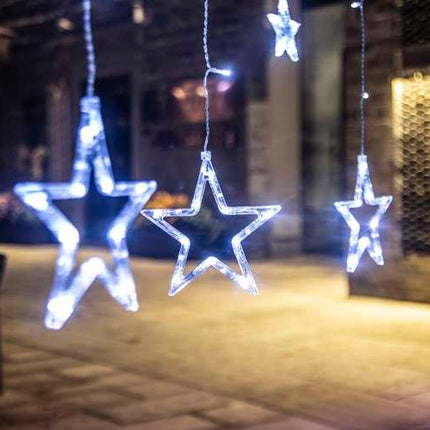 Světelný závěs 138 LED, studená bílá, 31V KŚ11318