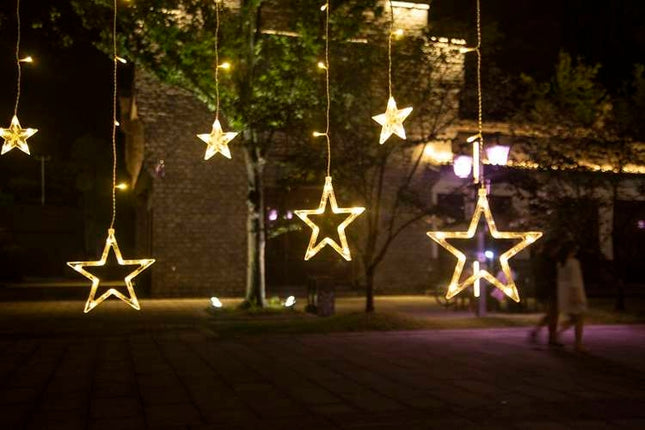 Světelný závěs 138 LED, teplá bílá, 31V KŚ11317