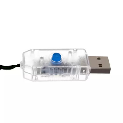 Světelný závěs 160 LED USB, teplá bílá, KŚ19762