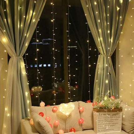 Světelný závěs 300 LED, teplá bílá, 31V KŚ11332