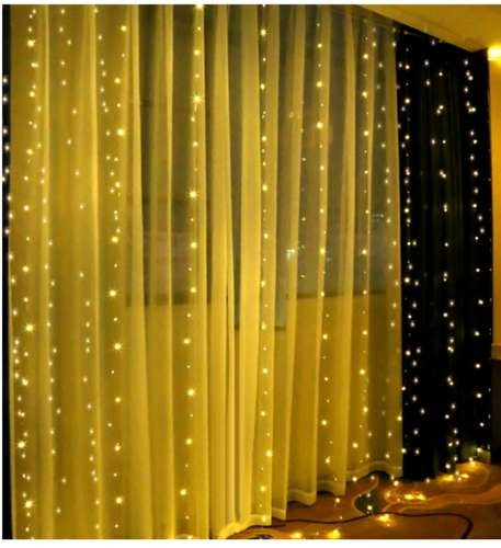 Světelný závěs 300 LED, teplá bílá, 31V KŚ11332