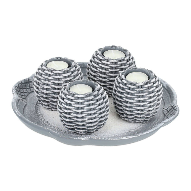 Light decoration with 4 tealight holders