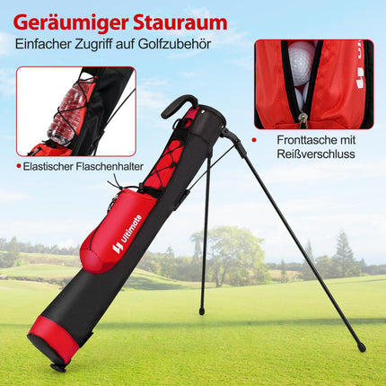Lightweight Golf Stand Bag with 2-Way Divider & Rain Hood