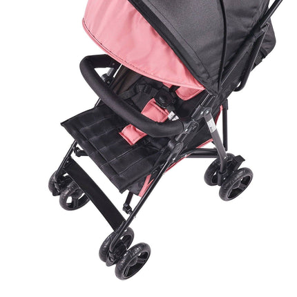 Lightweight Travel Stroller – Compact Fold, Recline, Large Basket