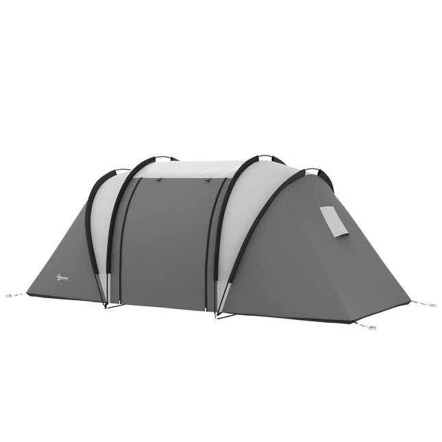 Lightweight water-repellent family tent for 4-5 people