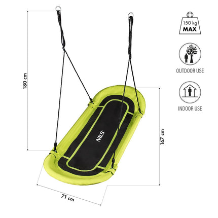 Limetten-Teller-Schaukel, Outdoor-Spaß, strapazierfähiges Material