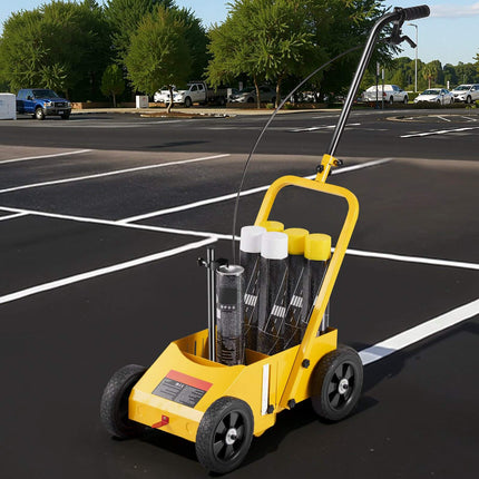 Line Striping Machine, 2–4 In Adjustable, 4-Wheel