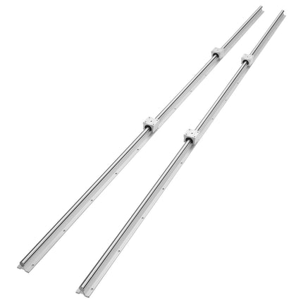 Linear Guide Rail Set, 1800mm, 20mm Shaft, 2 Rails, 4 Blocks