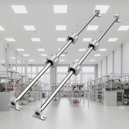Linear Guide Rail Set, 20mm x 1200mm, 2 Rails 4 Blocks
