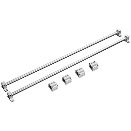Linear Guide Rail Set, 20mm x 1200mm, 2 Rails 4 Blocks