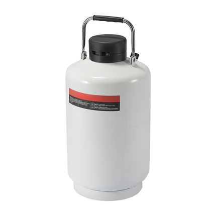 Liquid Nitrogen Tank 10L, Aluminum Dewar, 6 Canisters