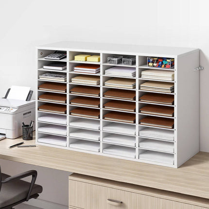 Literature Organizer, 36 Compartments, Detachable Shelves