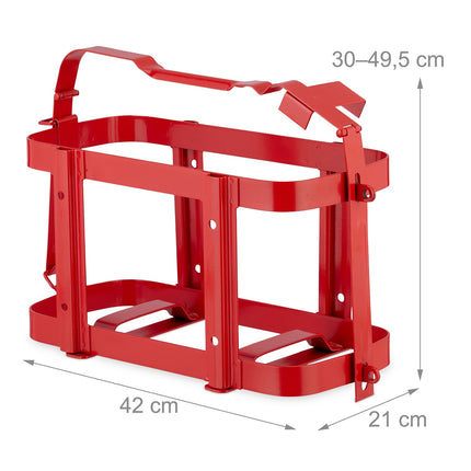 Lockable Iron Canister Holder for 10-20L Fuel