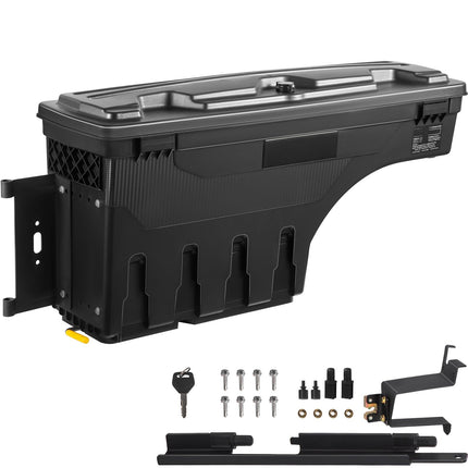 Lockable Wheel Well Tool Box 6.6 Gal for Silverado Sierra 19-20